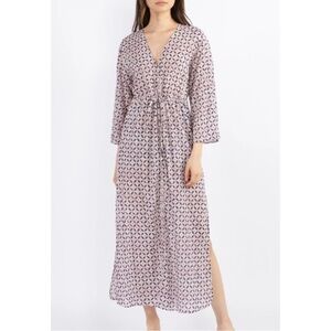 XIRENA | NEW! Mykah Cotton Kaftan Maxi Dress in Sands Print, Size XL